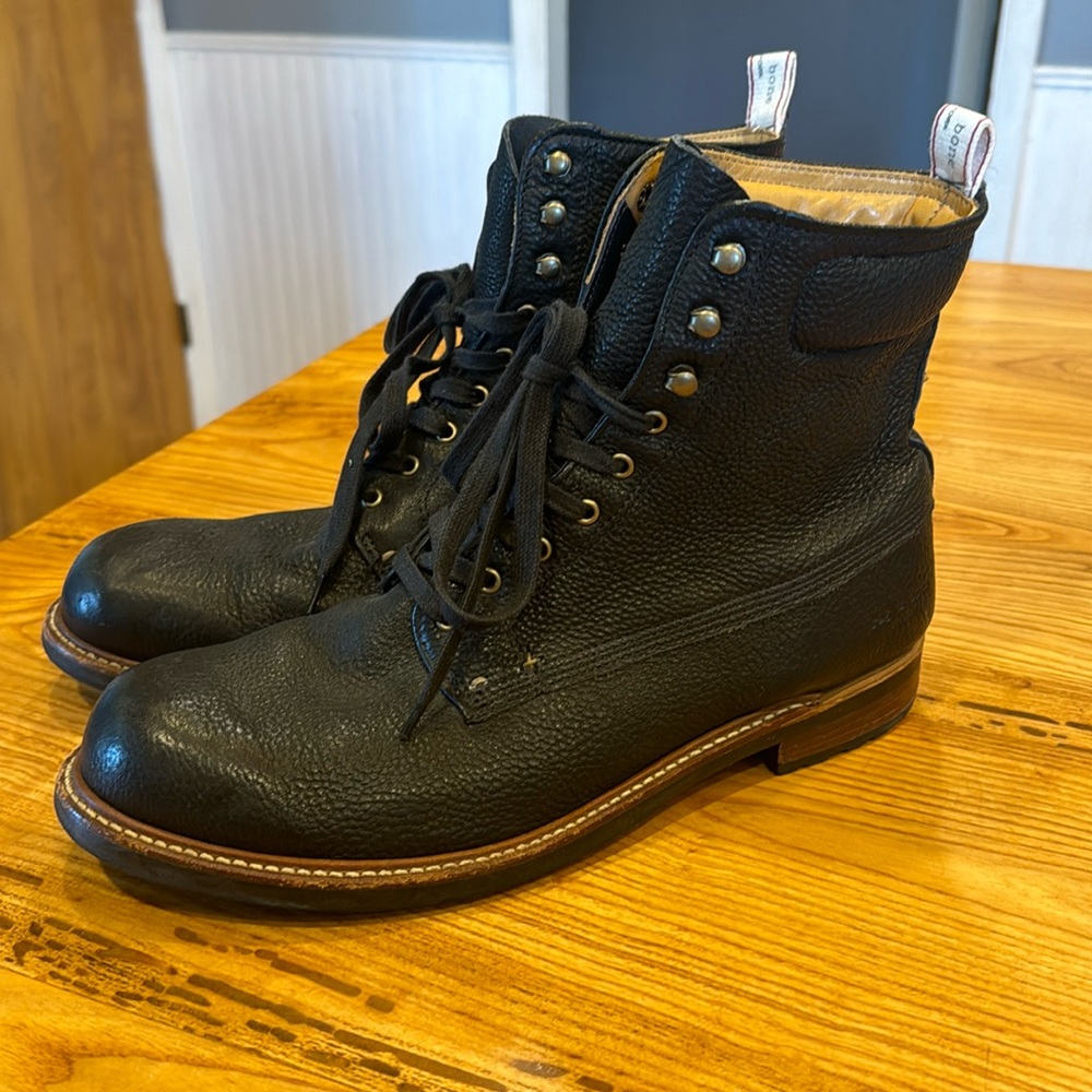 Rag’n’Bone officer black boots men’s 12